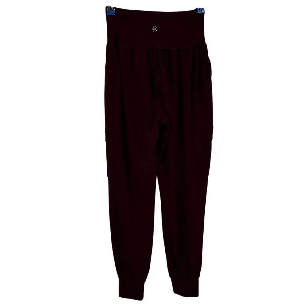 ATHLETA SALUTATION CARGO‎ JOGGER Burgundy Size XXS